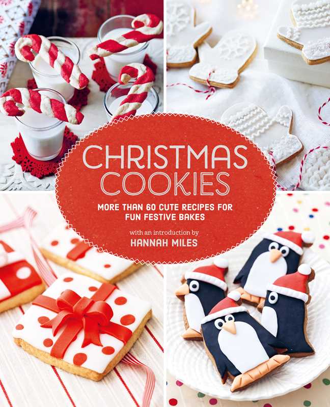 Book cover of 'Christmas Cookies' with festive cookies and a red oval label.