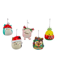 Christmas ornament set in Squishmallows style – seasonal holiday decoration