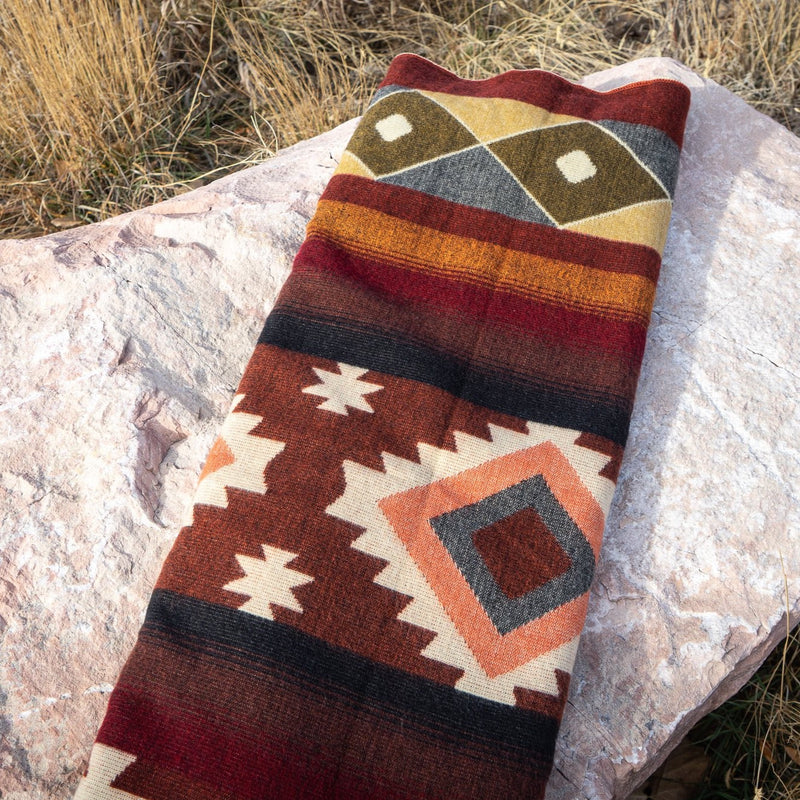 Andean Alpaca Wool Blanket - Western