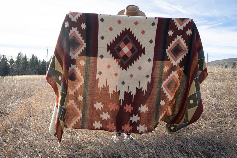 Andean Alpaca Wool Blanket - Western