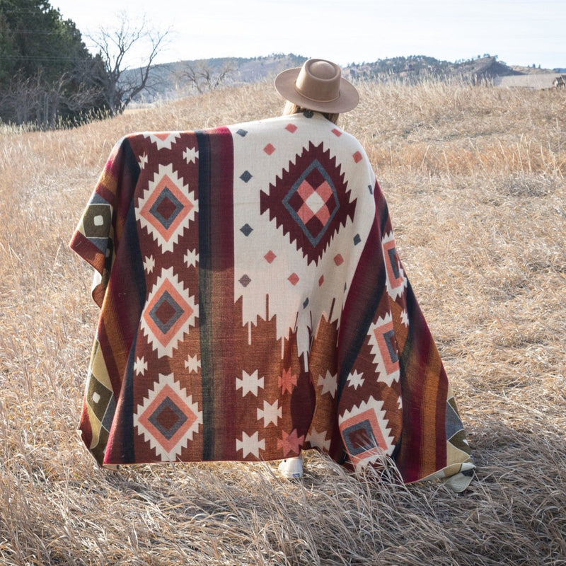 Andean Alpaca Wool Blanket - Western