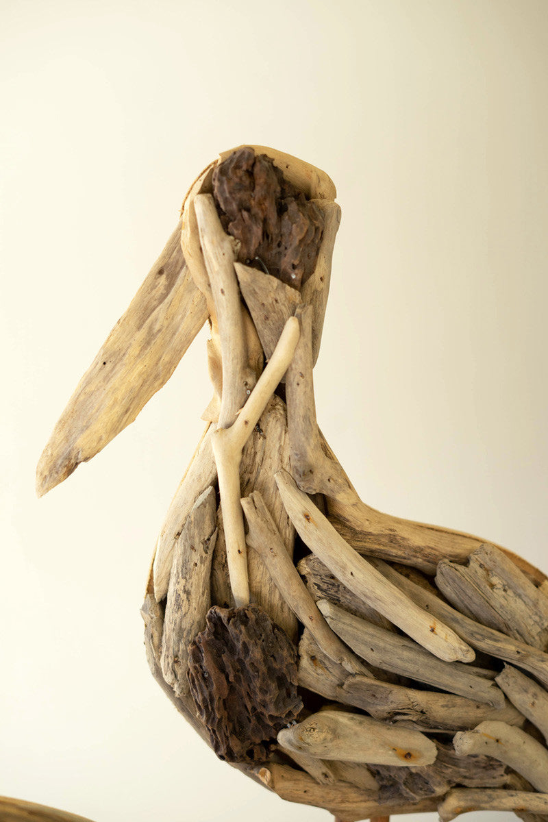 Driftwood Pelican- 19"