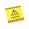 Danger Warning Sign - Custom Printed - Made Using a LEGO® Tile