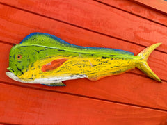 Large Carved Mahi Wooden