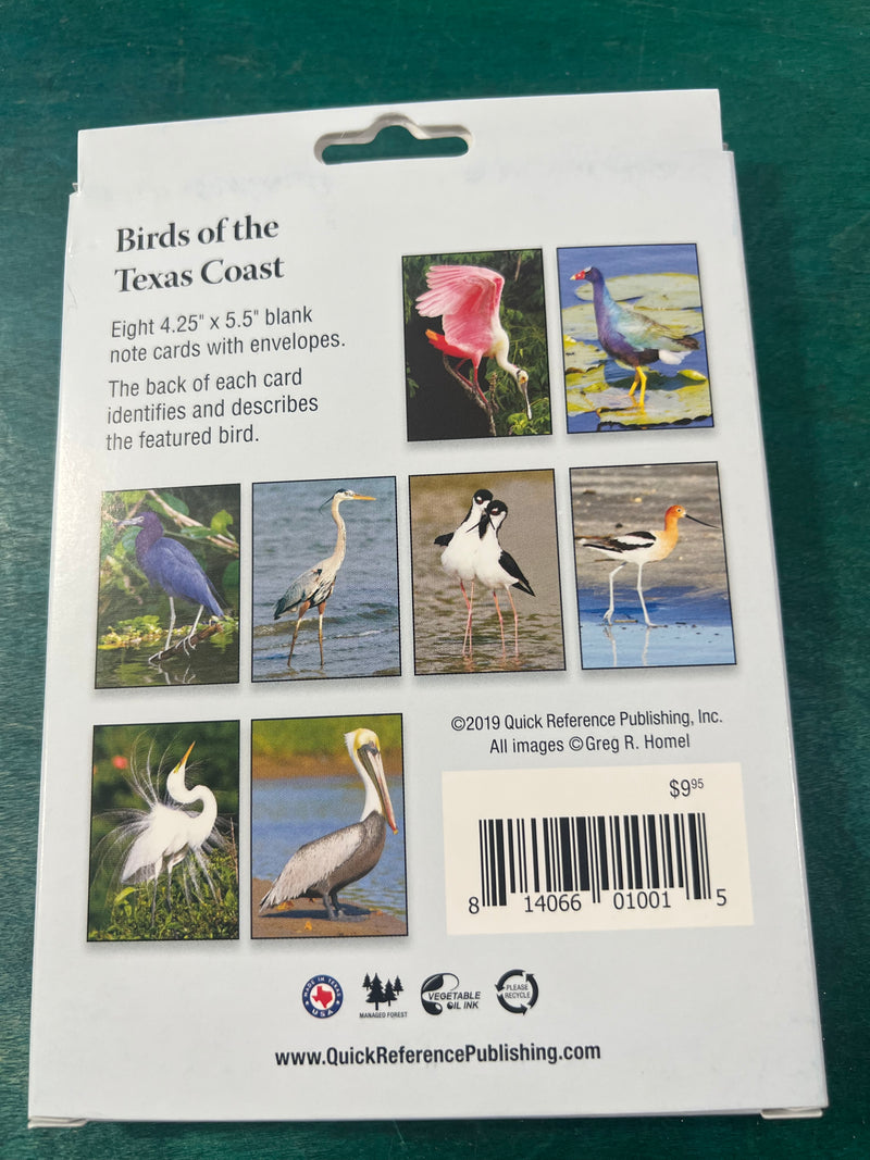 Birds of Texas Coast Note Cards