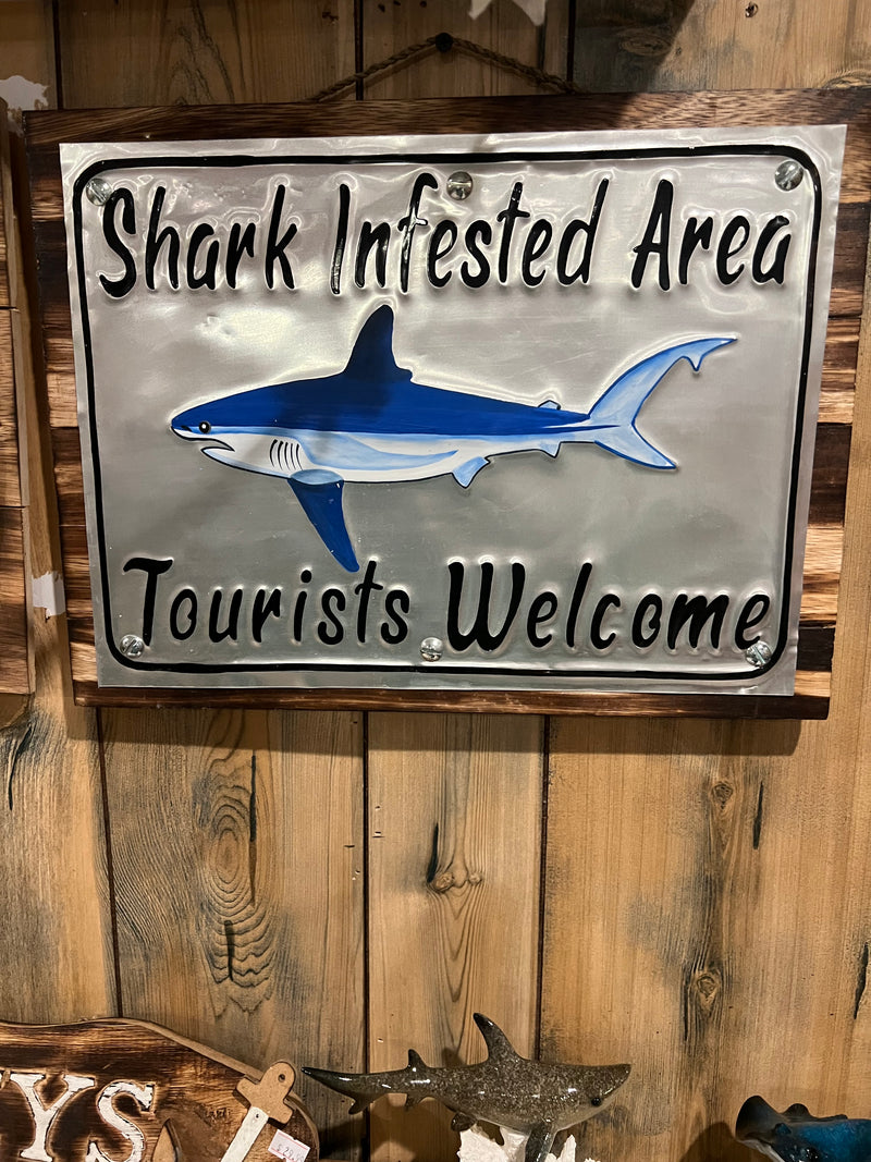 Shark Infested Area Sign