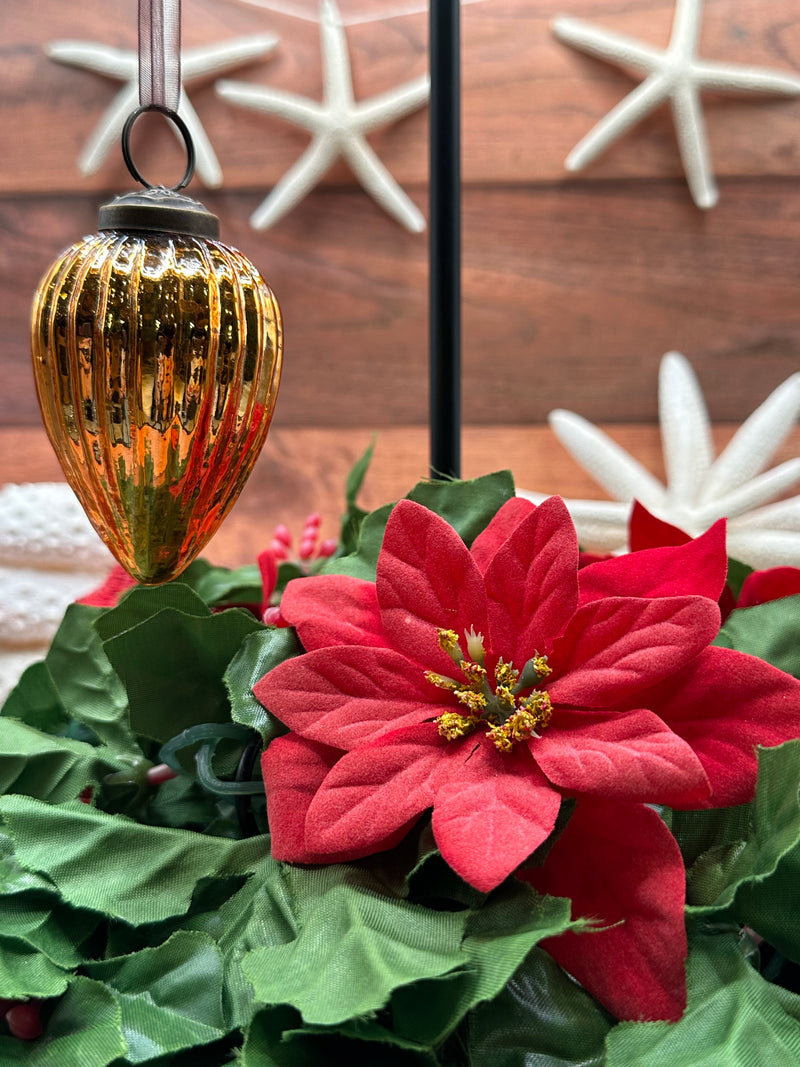 2" Honey Glass Pinecone Ornament