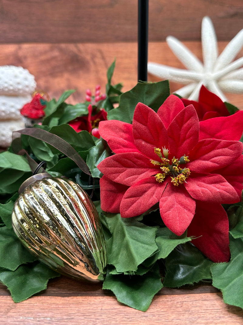 2" Medium Gold Glass Pinecone Christmas Bauble Ornament