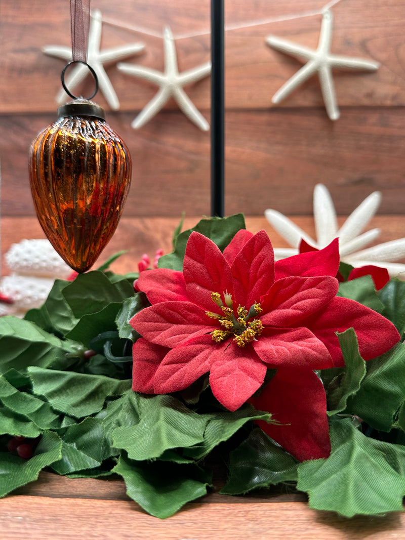 2" Russet Glass Pinecone Hanging Glass Christmas Ornament