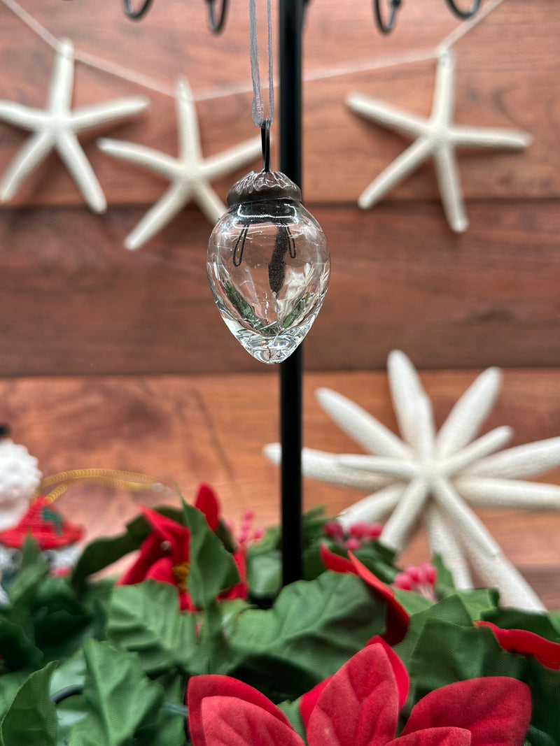 Small Mixed Design 1" Clear Crackle Glass Baubles