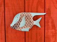 Wall Hanging Wooden Fish - 2 Styles & 3 Sizes