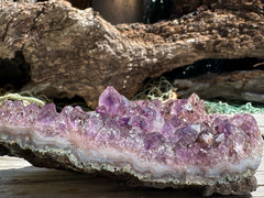 Natural Amethyst Cluster Crystal – Raw Purple Quartz Geode (4.7x3.5x1.8