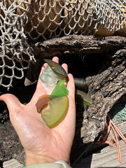 Hand Tumbled Forest Toned Sea Glass