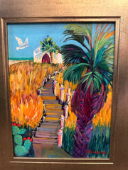 Betty Shamel – “Chapel in The Dunes” Acrylic Painting