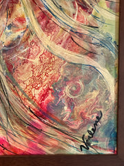 Verlene Beckwith – “I Spy Jellyfish” Acrylic Pour Painting