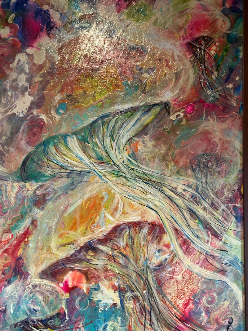 Verlene Beckwith – “I Spy Jellyfish” Acrylic Pour Painting
