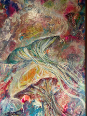 Verlene Beckwith – “I Spy Jellyfish” Acrylic Pour Painting