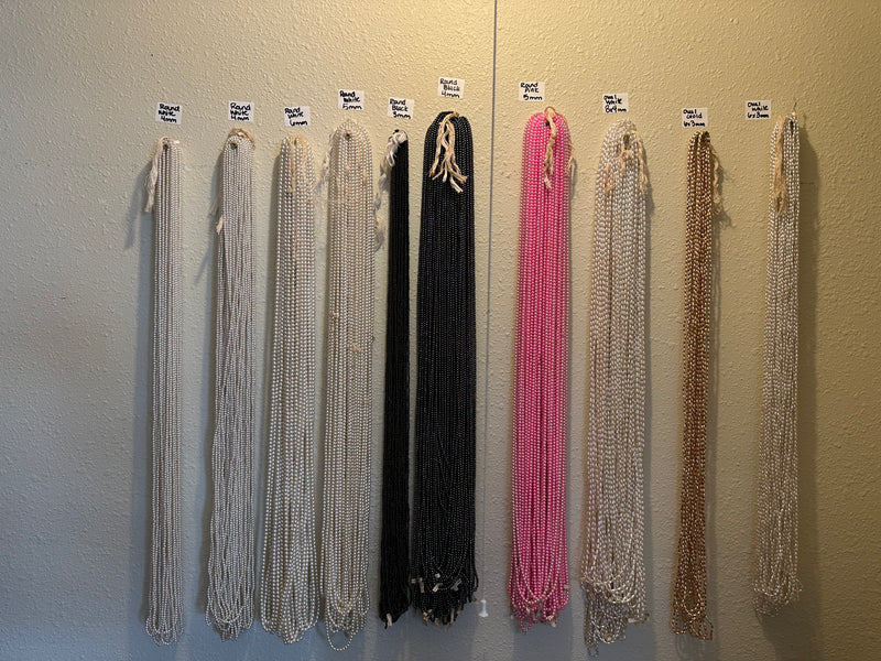 Vintage String of 3 to 6mm Pearls – 58 Inches for Crafting, Jewelry Making, or Garland