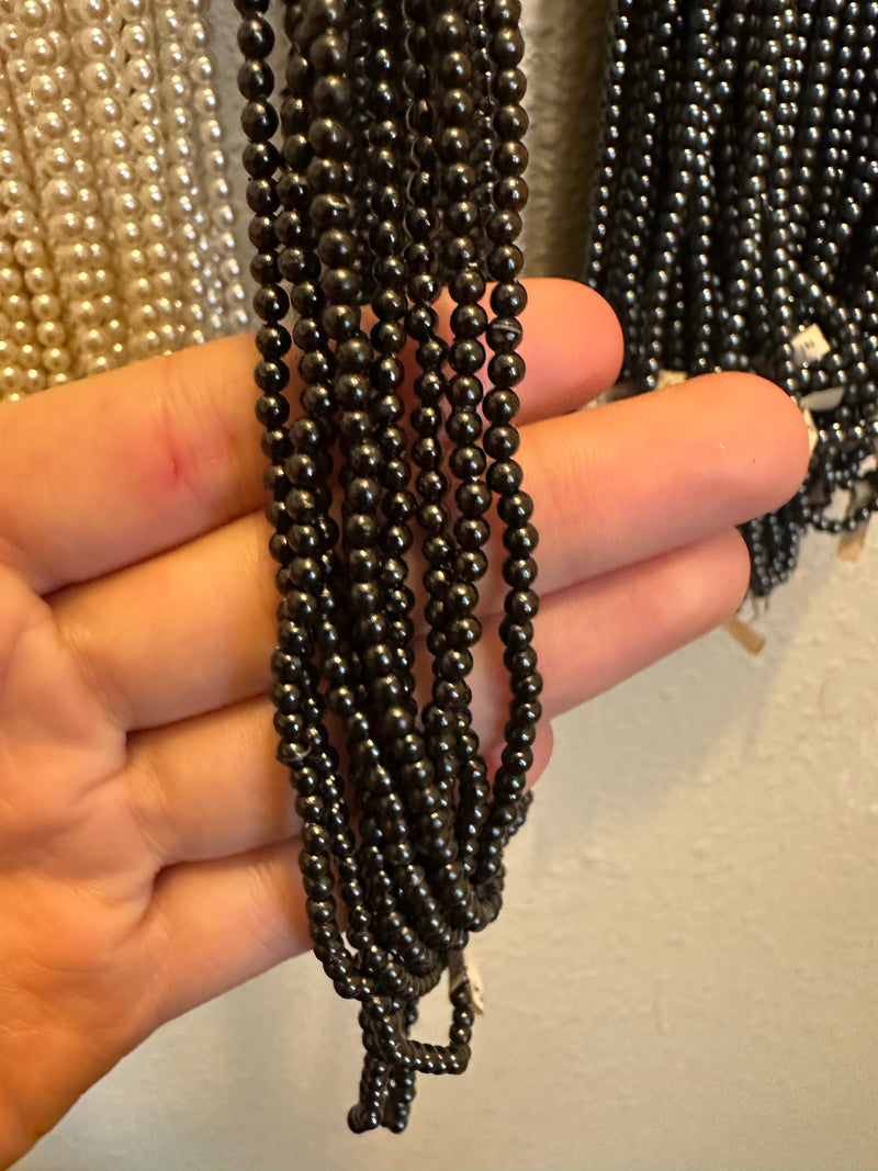 Vintage String of 3 to 6mm Pearls – 58 Inches for Crafting, Jewelry Making, or Garland