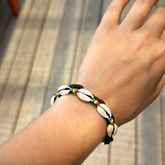 Cowrie Rasta Shell Bracelets