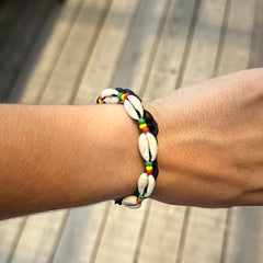 Cowrie Rasta Shell Bracelets