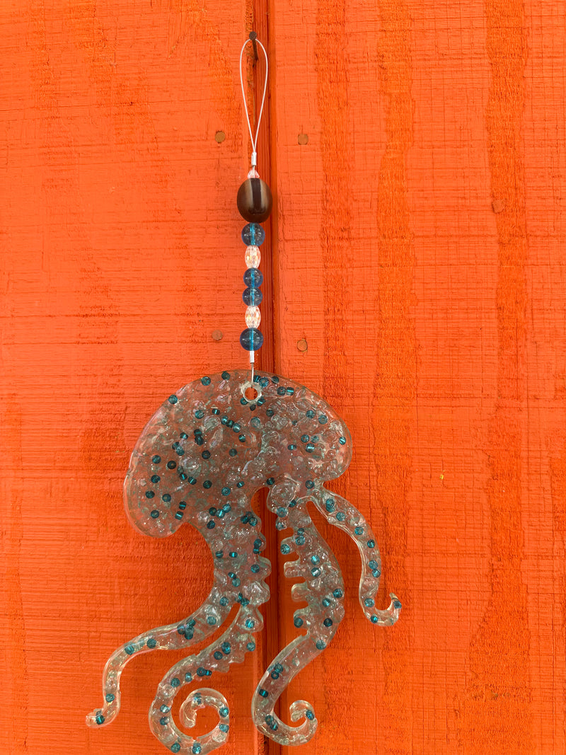 Jellyfish Resin Sun Catcher