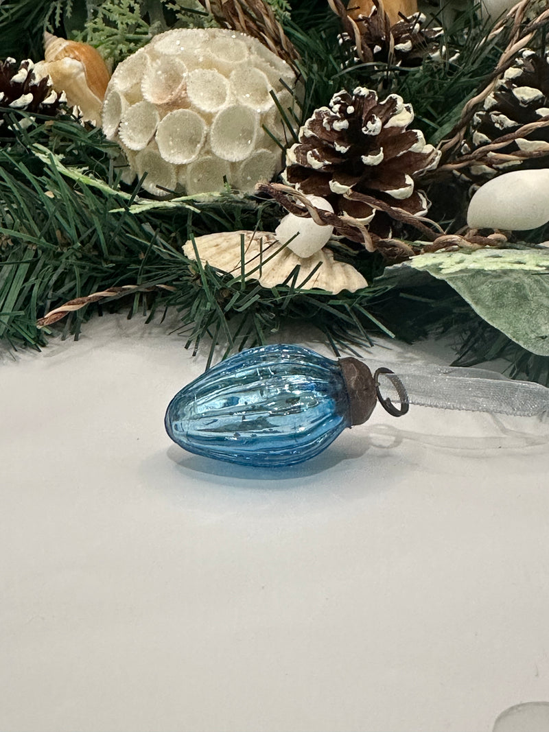 Small Sky 1" Crackle Glass Pinecones