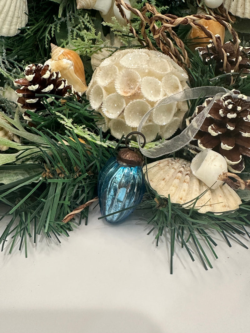 Small Sky 1" Crackle Glass Pinecones