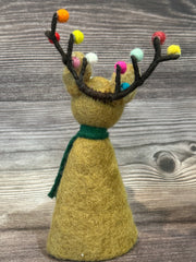 Handmade Felt Sassy Rudolph Christmas Tree Topper Decoration