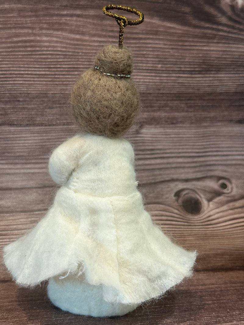 Handmade Felt Christmas Angel Tree Topper Decoration