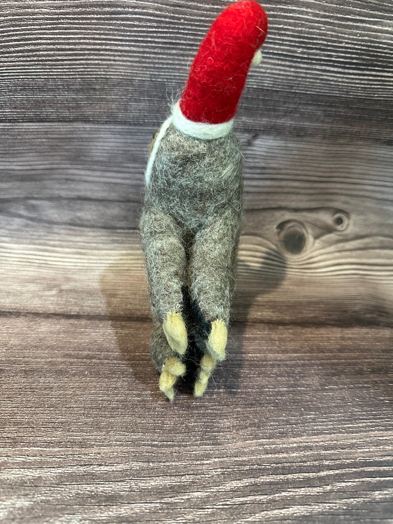 Handmade Felt Christmas Sloth Tree Topper Decoration