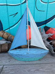 Large Wooden Sailboat