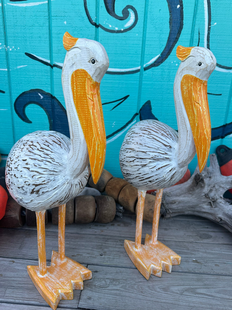 Large Pelican Coconut Statue