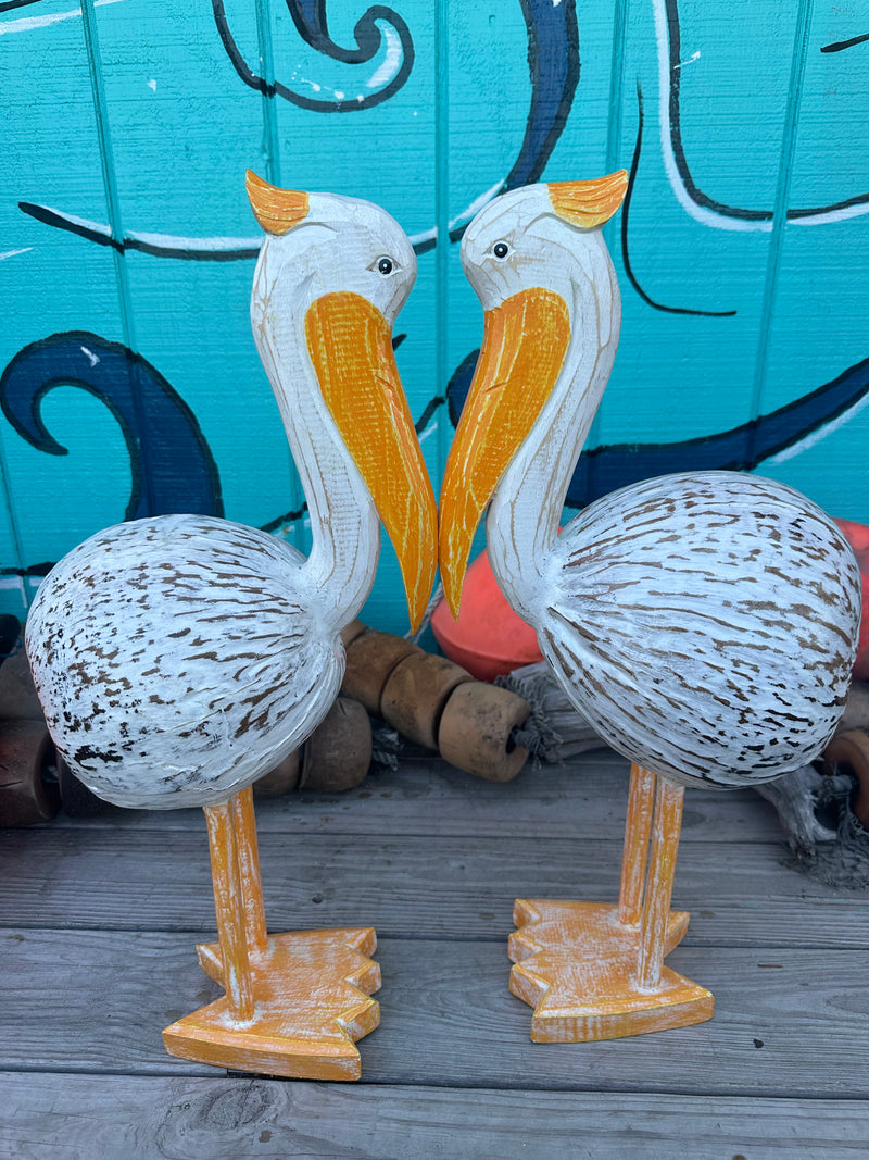 Large Pelican Coconut Statue