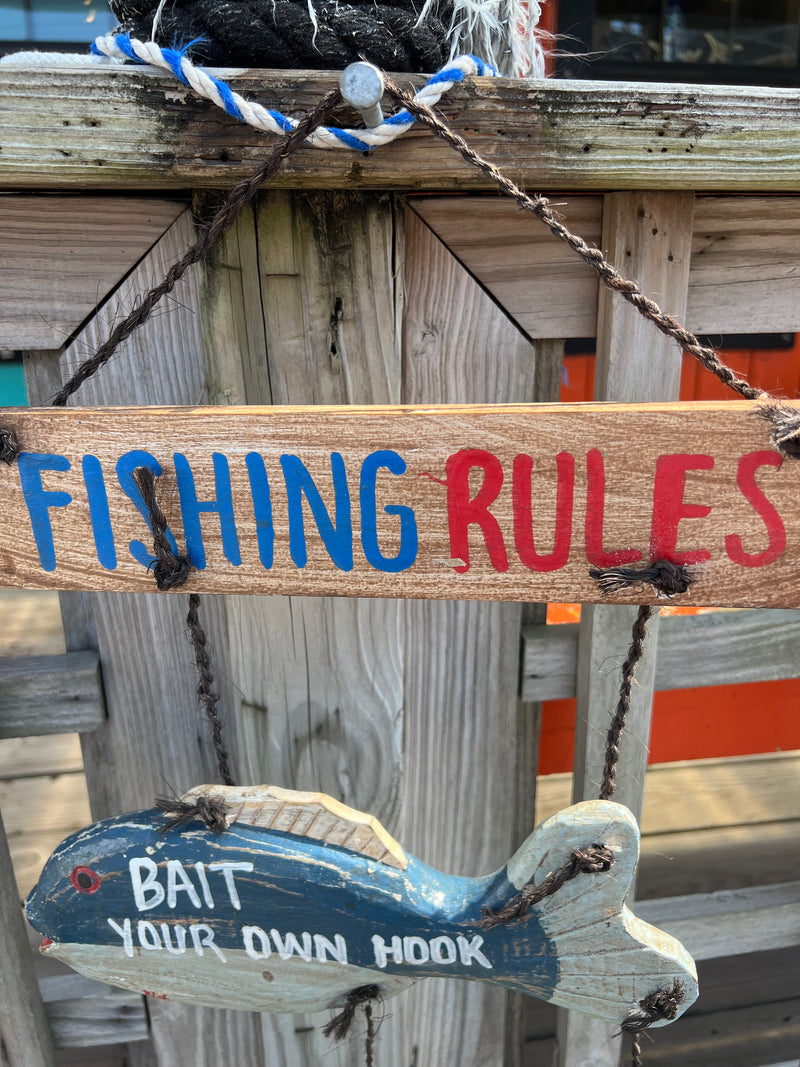 Fishing Rules Sign