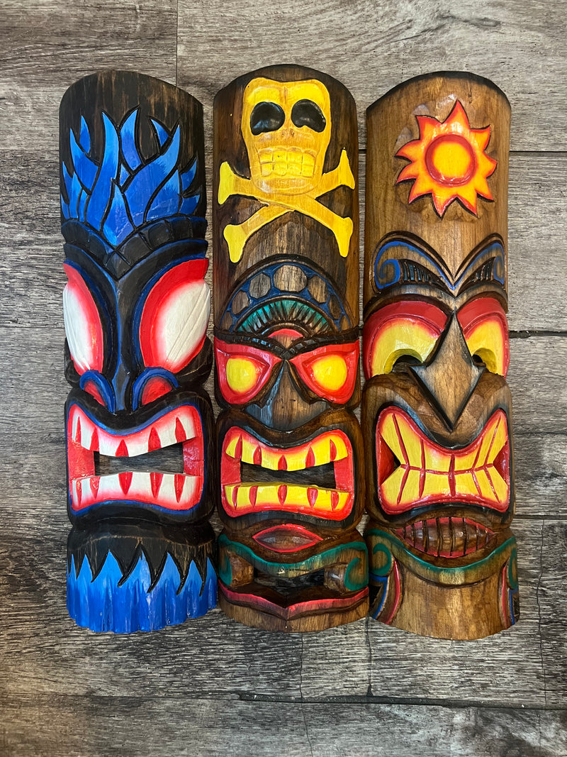 Medium Wooden Tiki Mask- 3 Styles