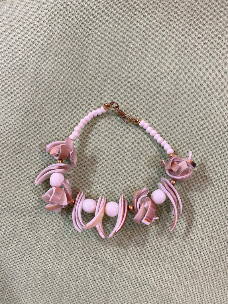 Vintage Carved Shell Bracelet