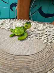 Small Green Turtle Figurine