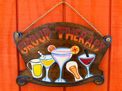 Group Therapy Cocktail Sign