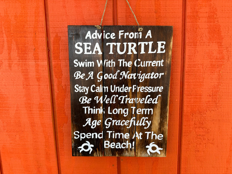 Turtle Advice Sign- 3 Colors