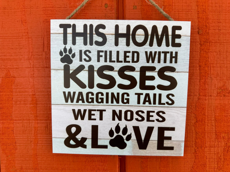 Small Wooden Dog Sign