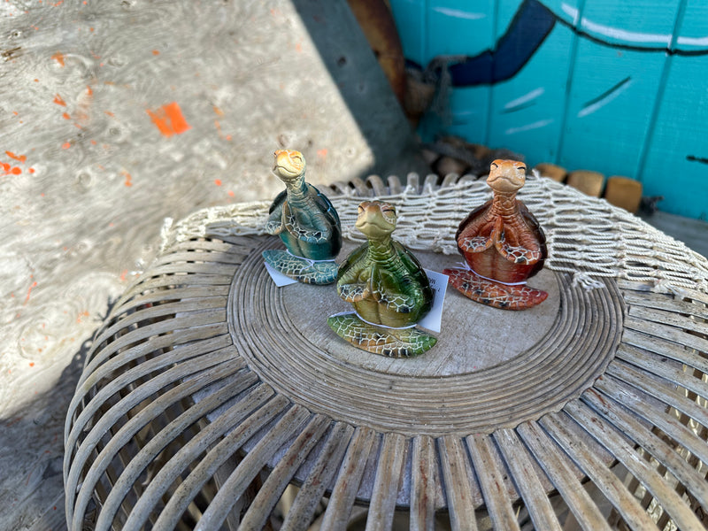 Yoga Turtle Figurines