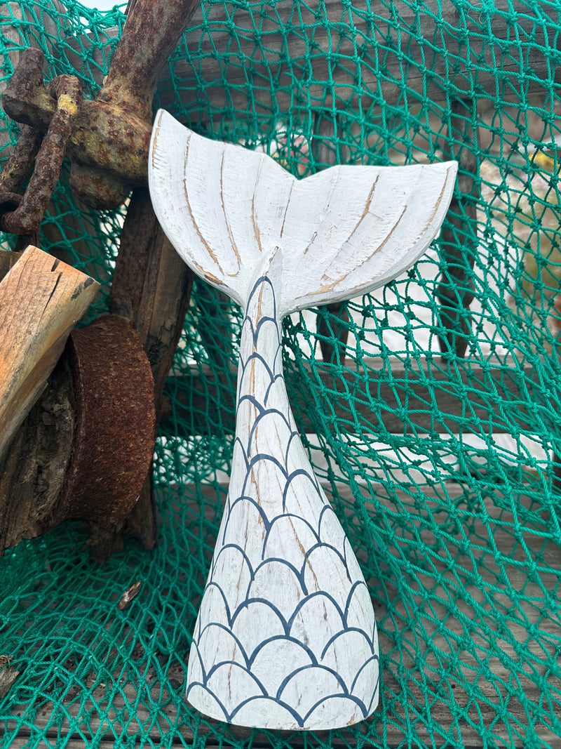 Wooden Mermaid Whale Tails