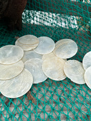 Thick Vintage Capiz Shell Round 3
