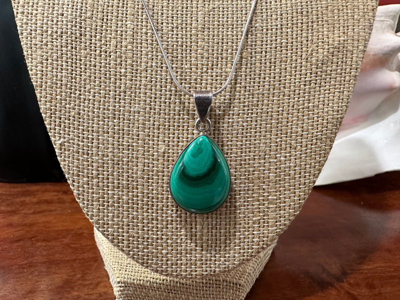 Green Malachite Pendant