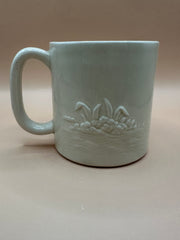 Vintage Pelican Mug back view showcasing the ceramic texture