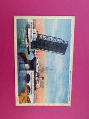 Vintage Basculle Bridge Postcard