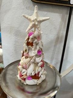 9" Pink Accent Seashell Tree
