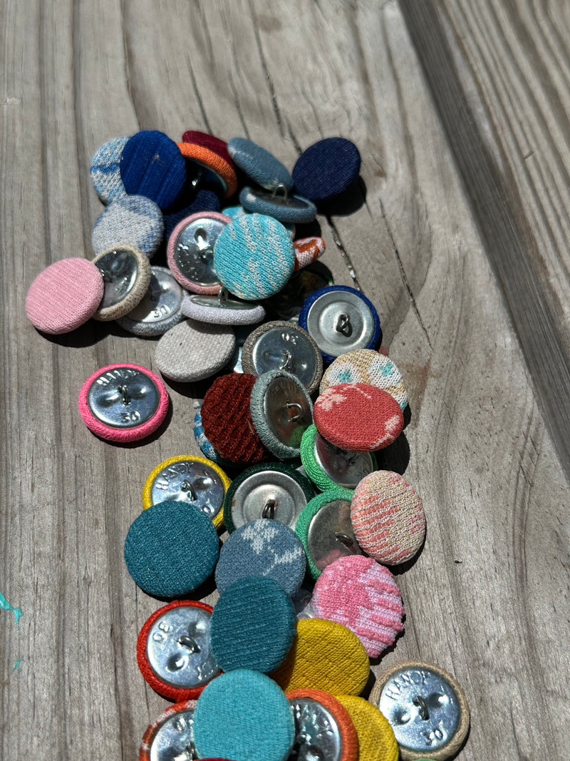 Vintage Handmade Fabric Buttons