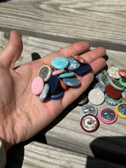 Vintage Handmade Fabric Buttons